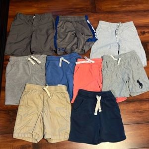 9 pairs of boys size 6 shorts. Polo under armour old navy 365 kids BUNDLE